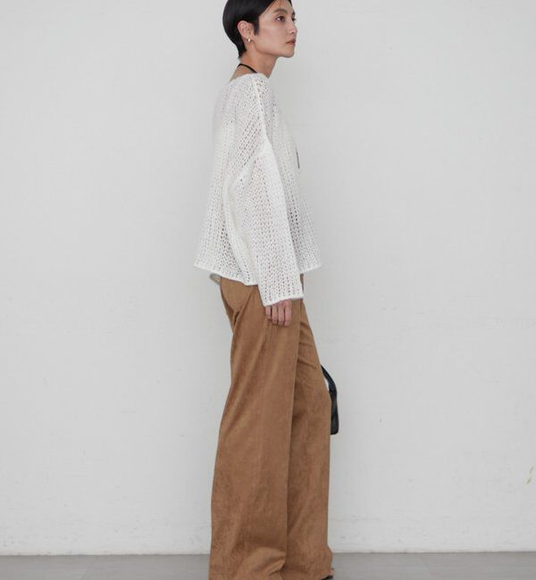  「≪好評につき再登場/洗える≫【earthy_/アーシー】シアーハンドライクニット」|ニット・セーター|