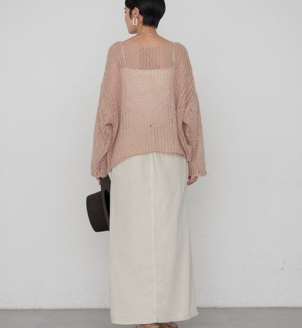  「≪好評につき再登場/洗える≫【earthy_/アーシー】シアーハンドライクニット」|ニット・セーター|