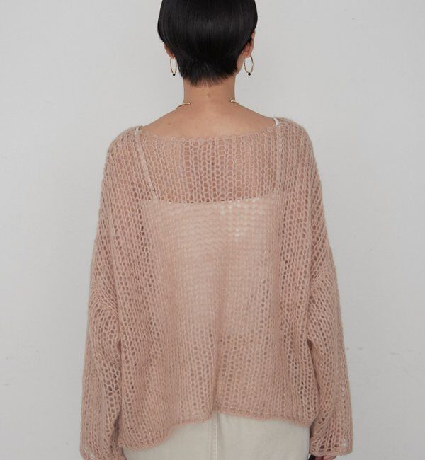  「≪好評につき再登場/洗える≫【earthy_/アーシー】シアーハンドライクニット」|ニット・セーター|