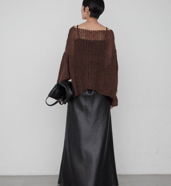  「≪好評につき再登場/洗える≫【earthy_/アーシー】シアーハンドライクニット」|ニット・セーター|