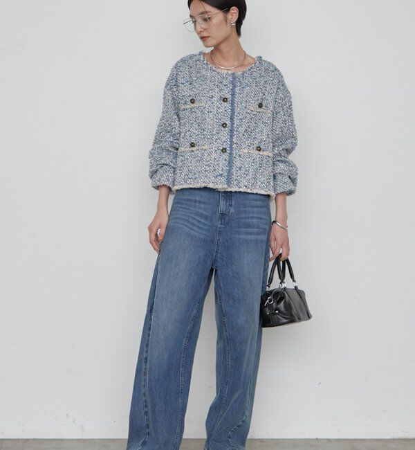  「《羽織るだけで映える》ツイードジャケット」|その他|