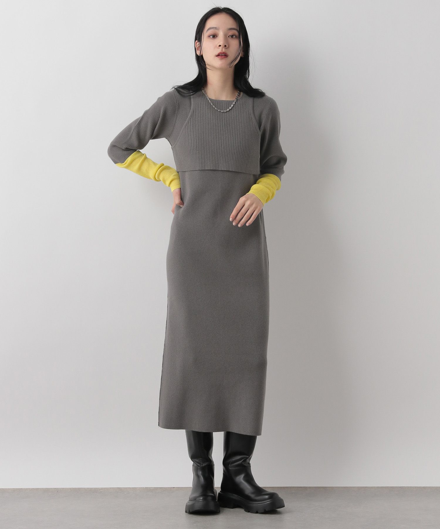 LOWRYS FARM「タンクトップ&ソデシアーワンピース」|ワンピース|GRY8