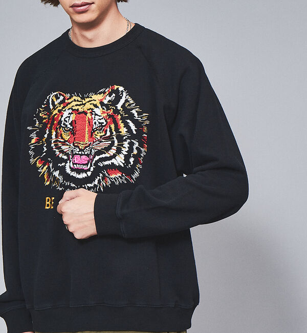 ABAHOUSE「【NUTMEG MILLS/ナツメグミルズ】 / TIGER EMB CREW」|スウェット・ジャージ|