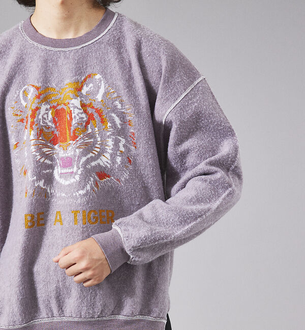 ABAHOUSE「【NUTMEG MILLS/ナツメグミルズ】 / TIGER EMB CREW」|スウェット・ジャージ|