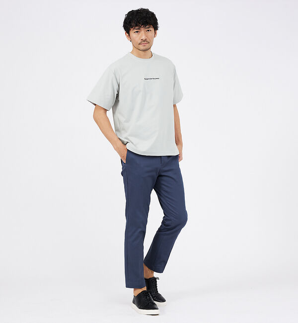 ABAHOUSE「【ロゴ刺繍】ワンポイント 半袖 Tシャツ」|Tシャツ・カットソー|
