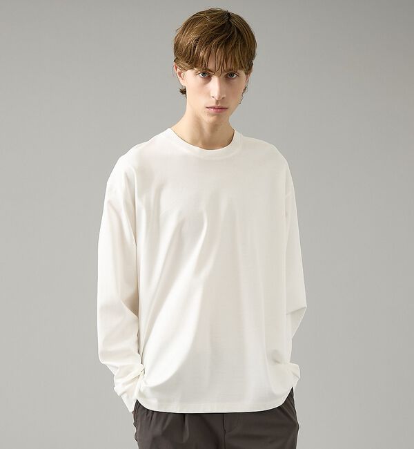 ABAHOUSE「コットンポンチ モダンフィット ロンT / オーバーサイズ」|Tシャツ・カットソー|