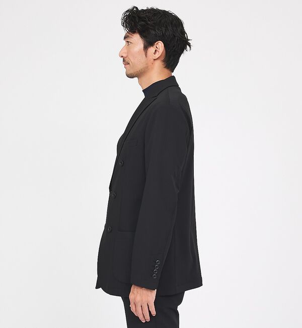 ABAHOUSE「【接触冷感/セットアップ対応】ナイロンジャガード ストレッチ ダブルジャケット」|その他|