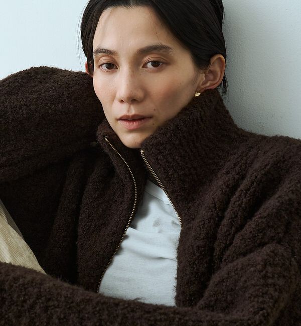 qualite「ループヤーンニットブルゾン【予約】」|ブルゾン・スタジャン|