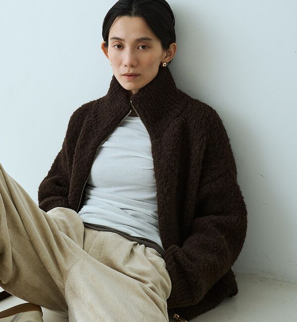 qualite「ループヤーンニットブルゾン【予約】」|ブルゾン・スタジャン|