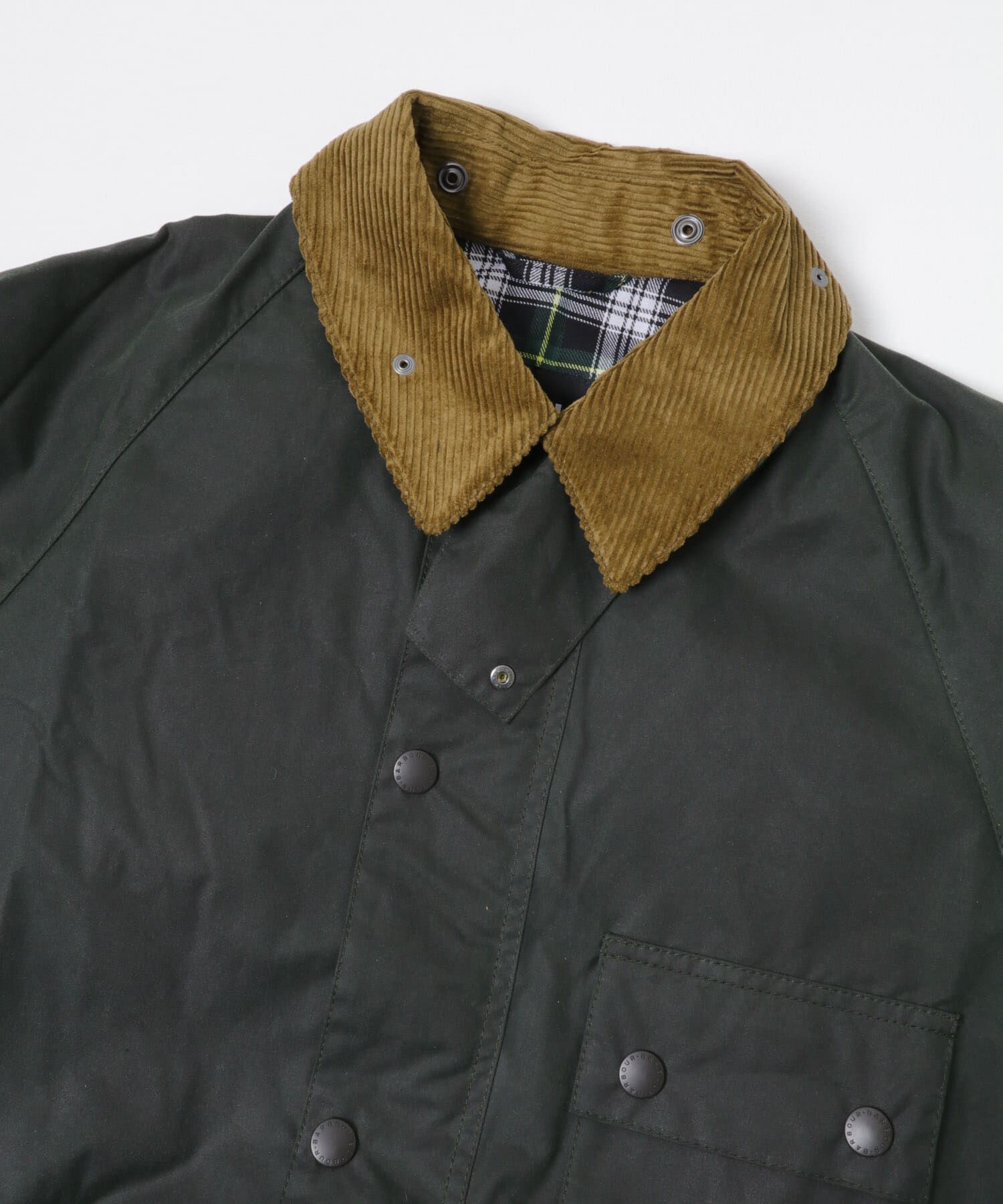 URBAN RESEARCH DOORS「Barbour　OS SOLWAY WAX JACKET」|ノーカラーコート|