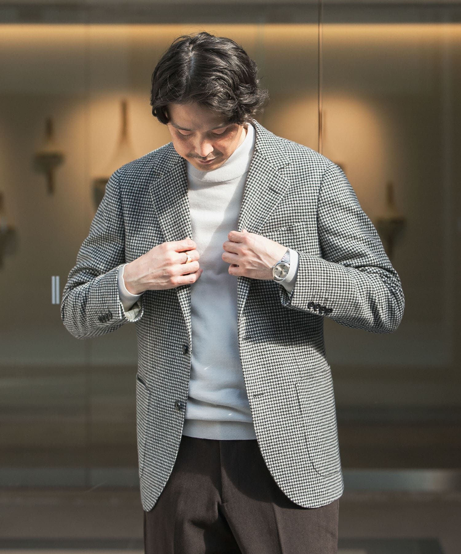 URBAN RESEARCH DOORS「LIFE STYLE TAILOR　千鳥柄ツイードジャケット」|その他|