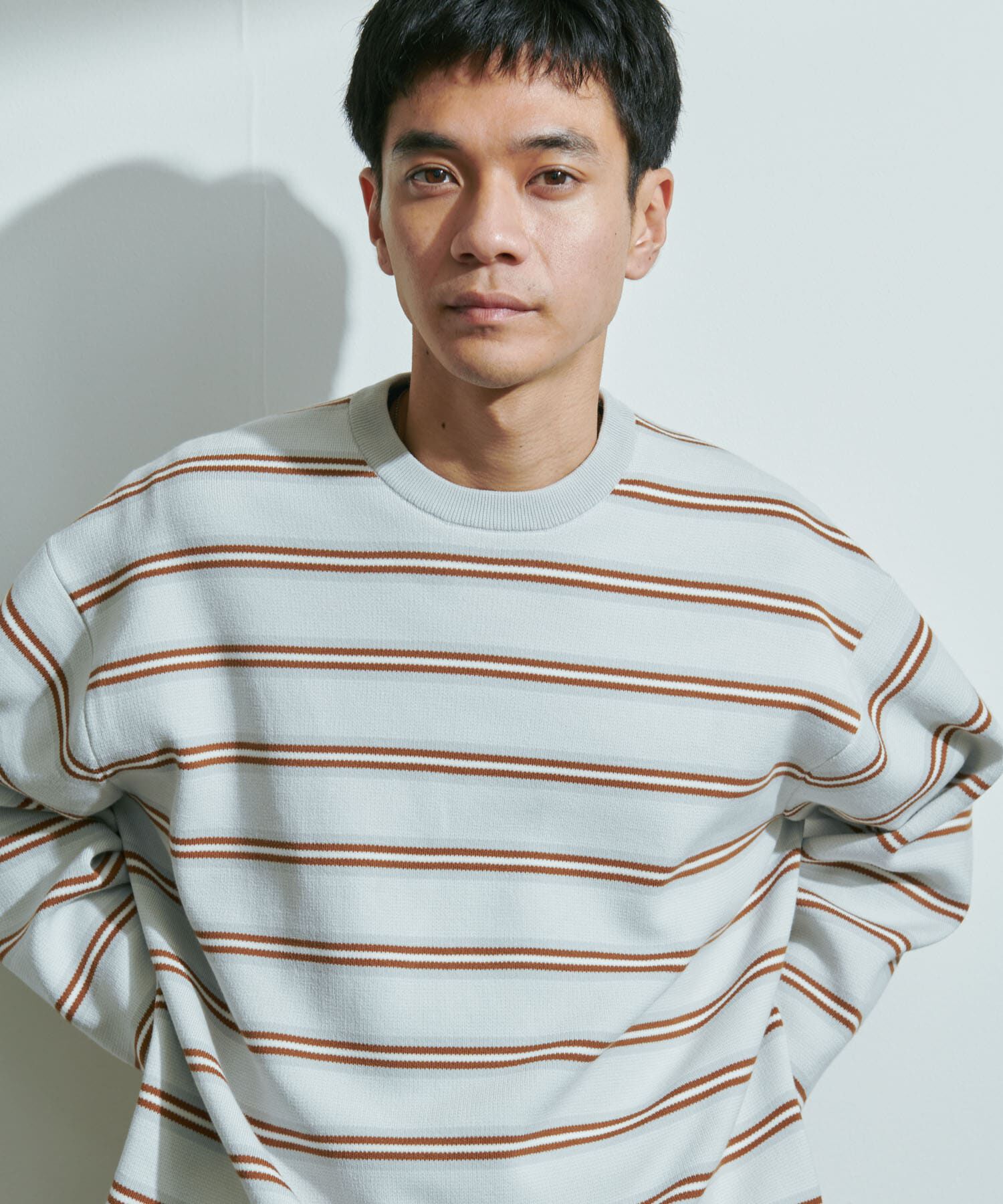 URBAN RESEARCH DOORS「『UR TECH Renew Knit』クルーネックプルオーバー」|ニット・セーター|