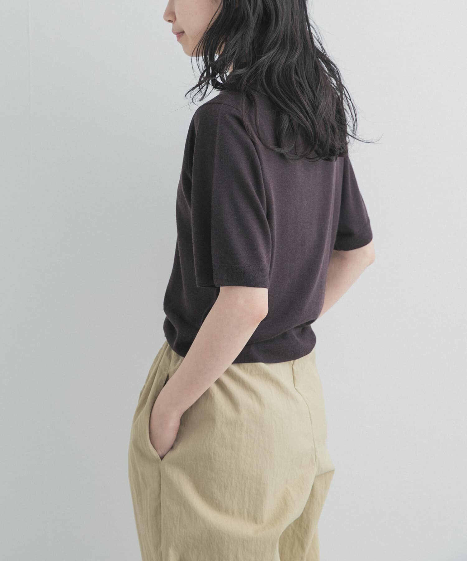 URBAN RESEARCH DOORS「FUJI　SILKCASHMERE SKIPPERPOLO」|ニット・セーター|