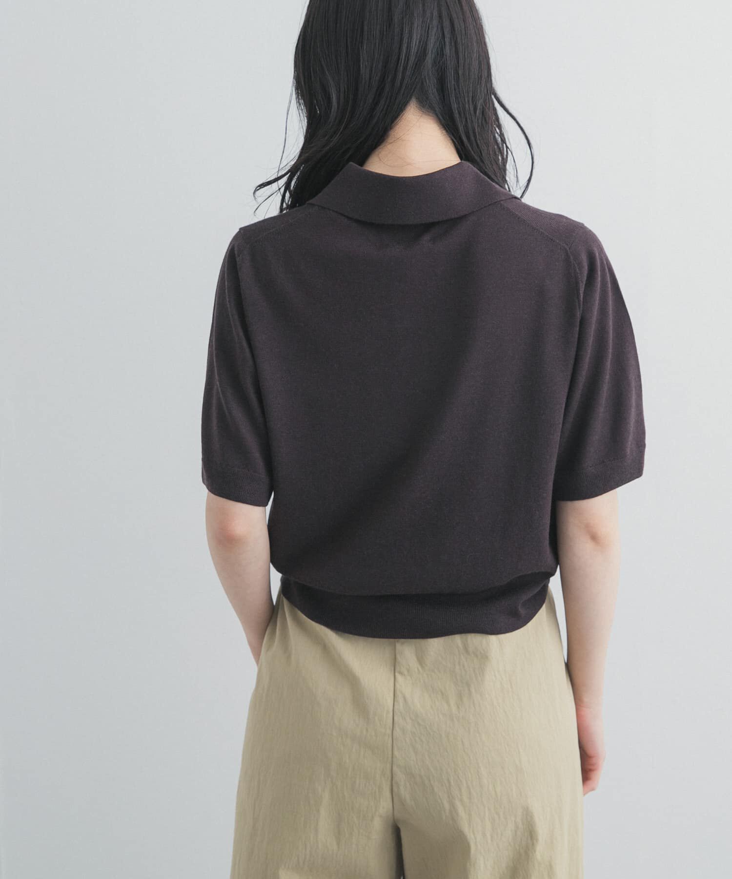 URBAN RESEARCH DOORS「FUJI　SILKCASHMERE SKIPPERPOLO」|ニット・セーター|
