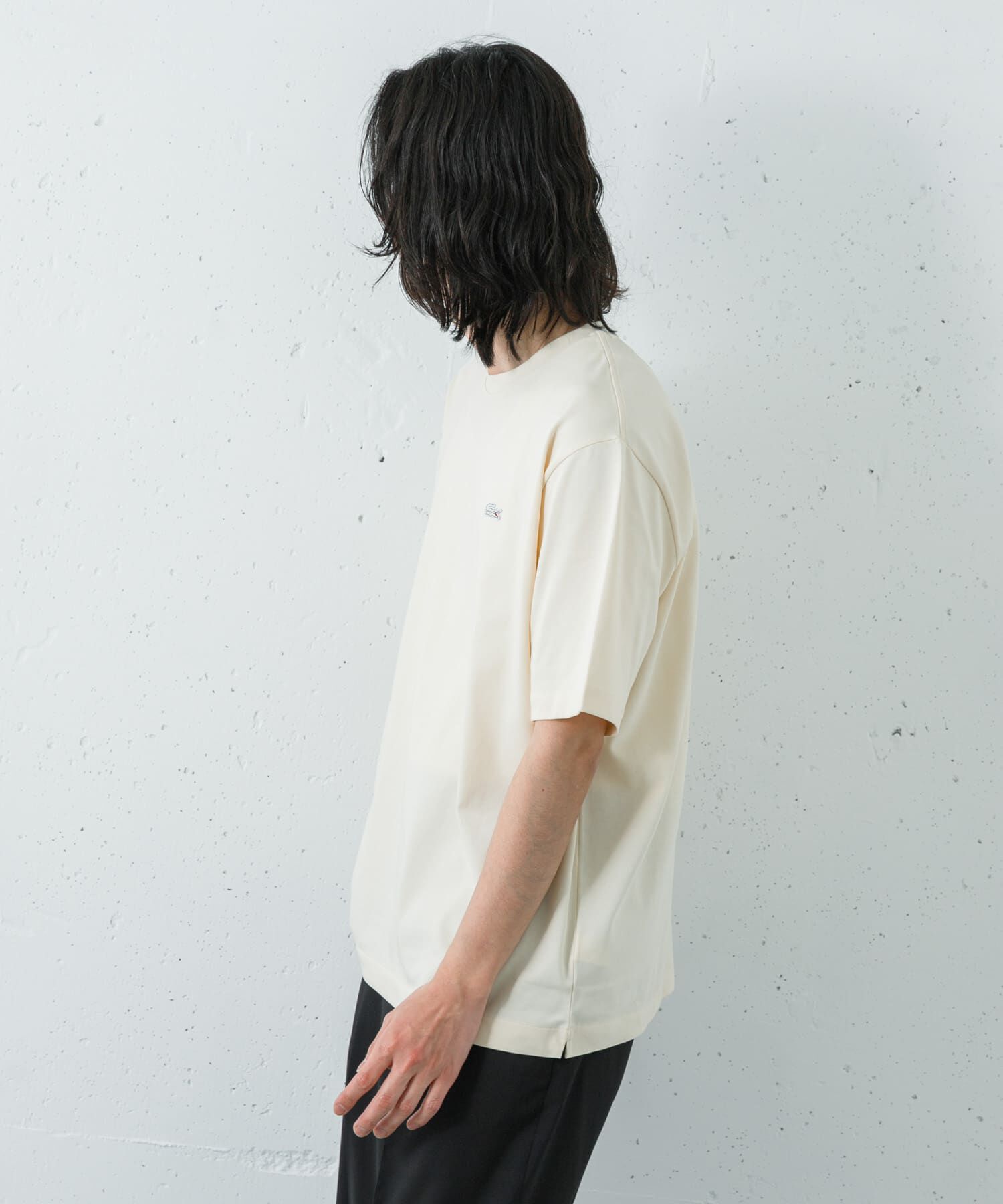 URBAN RESEARCH「LACOSTE　アウトラインクロッククルーネックTシャツ」|Tシャツ・カットソー|