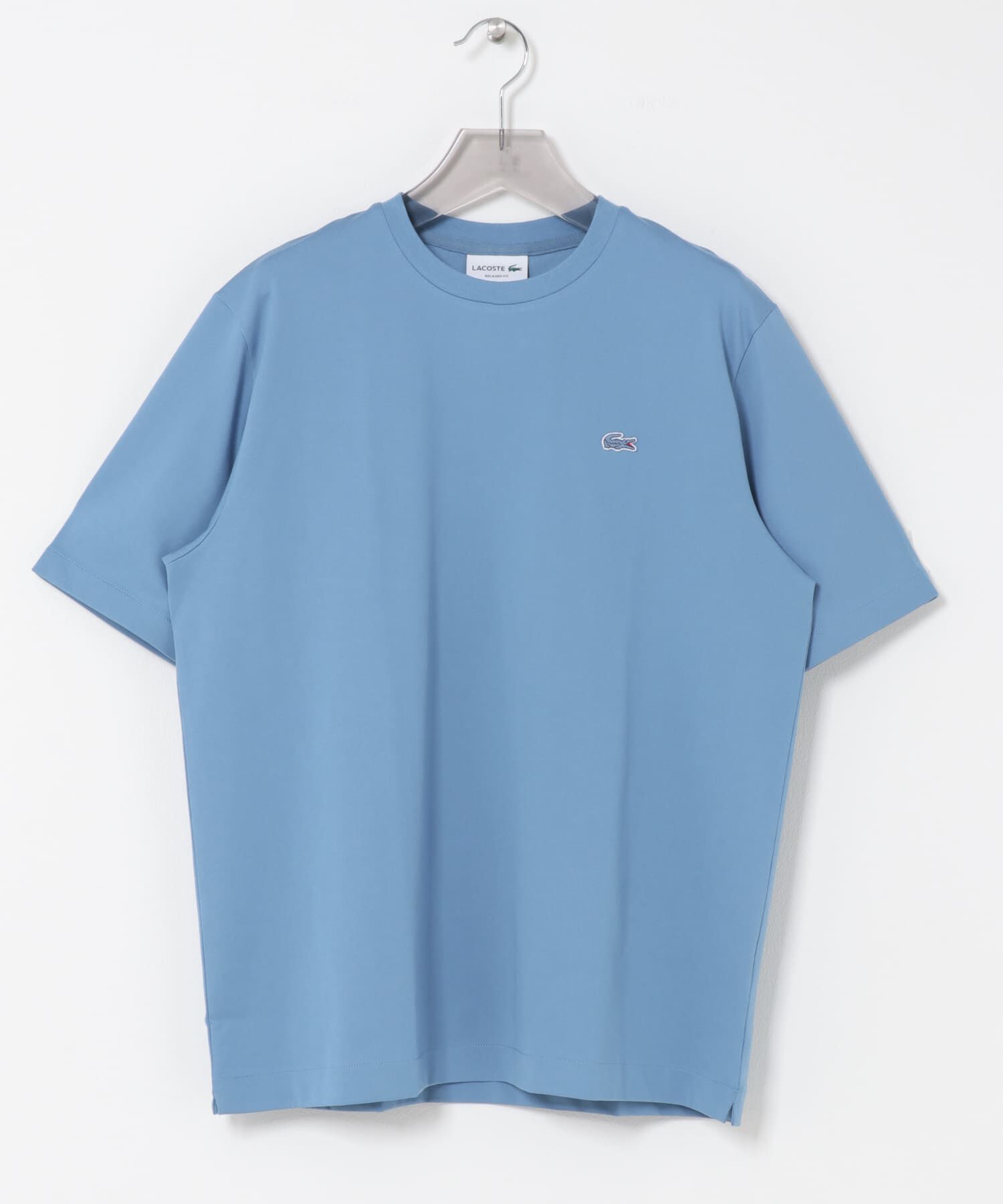 URBAN RESEARCH「LACOSTE　アウトラインクロッククルーネックTシャツ」|Tシャツ・カットソー|ブルー