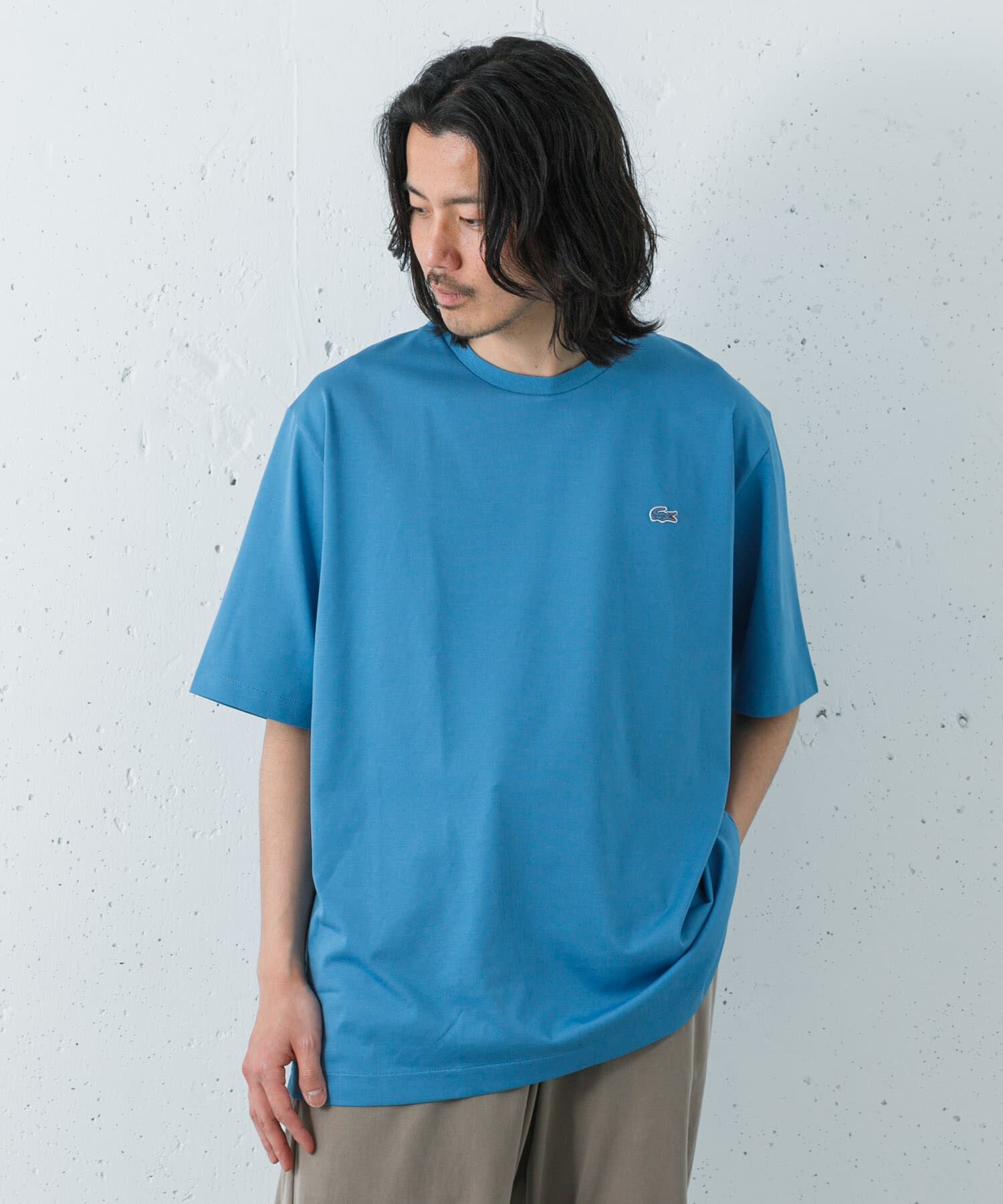 URBAN RESEARCH「LACOSTE　アウトラインクロッククルーネックTシャツ」|Tシャツ・カットソー|