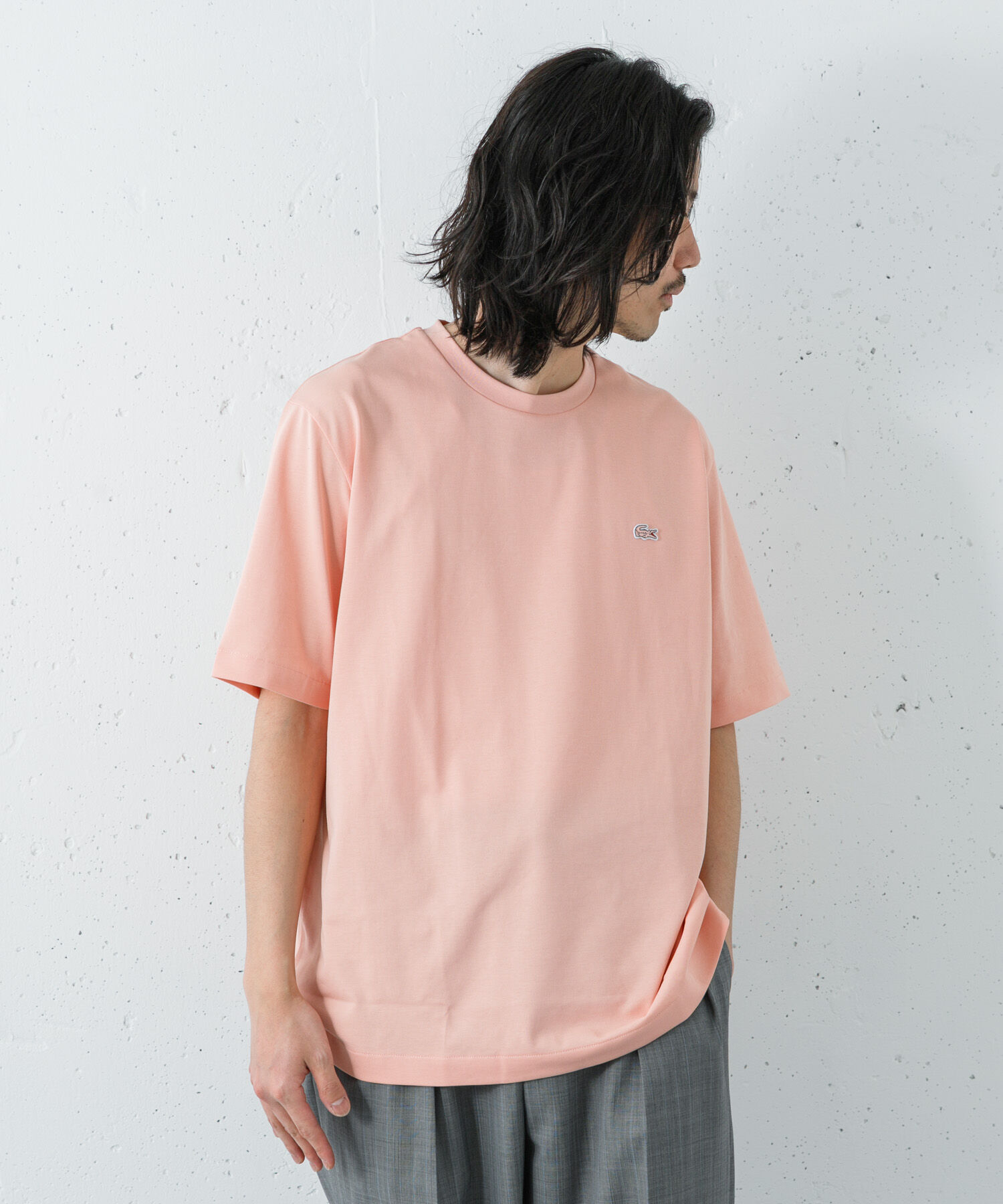 URBAN RESEARCH「LACOSTE　アウトラインクロッククルーネックTシャツ」|Tシャツ・カットソー|