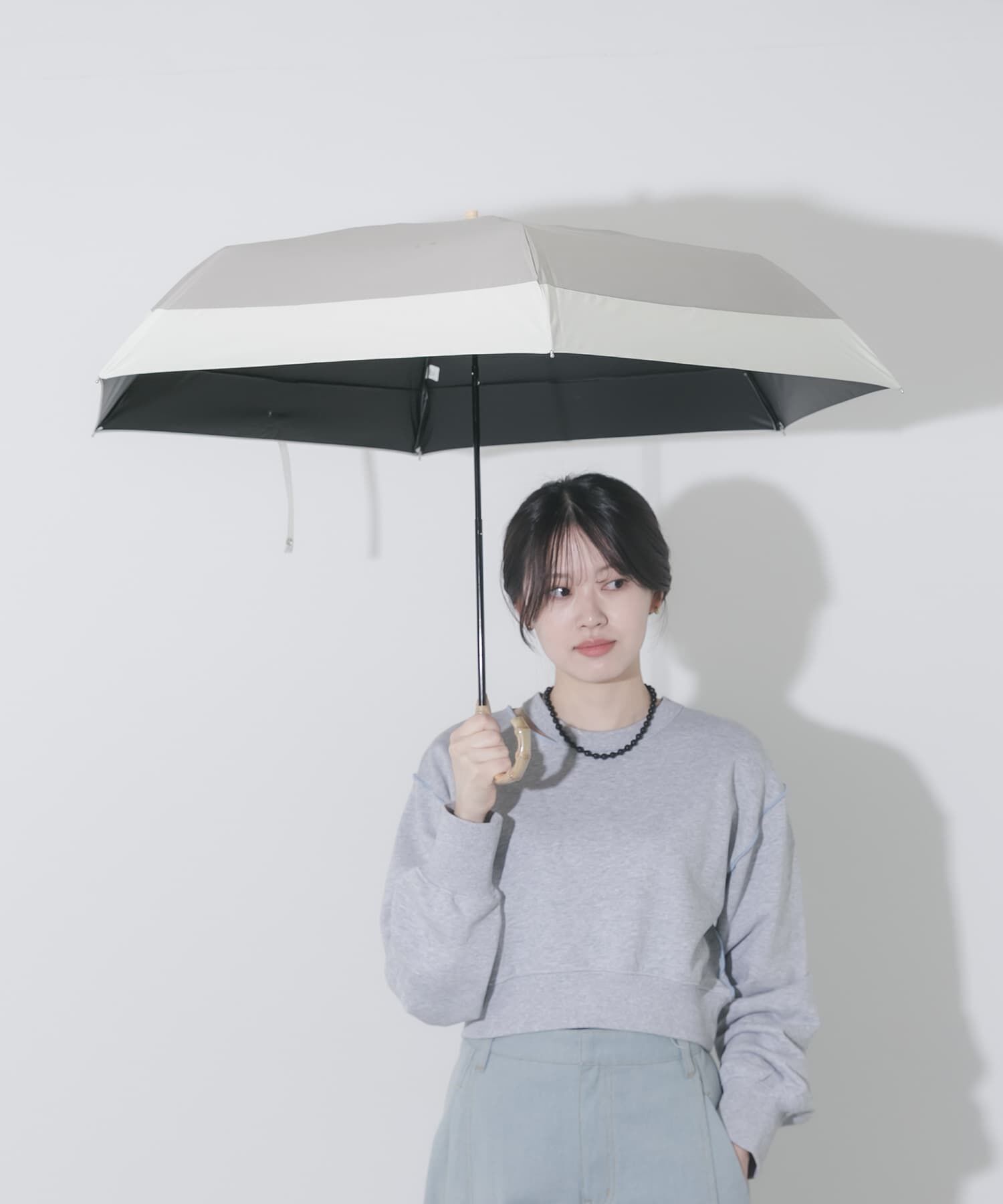 SMELLY「because　晴雨兼用バイカラーミニ」|傘|