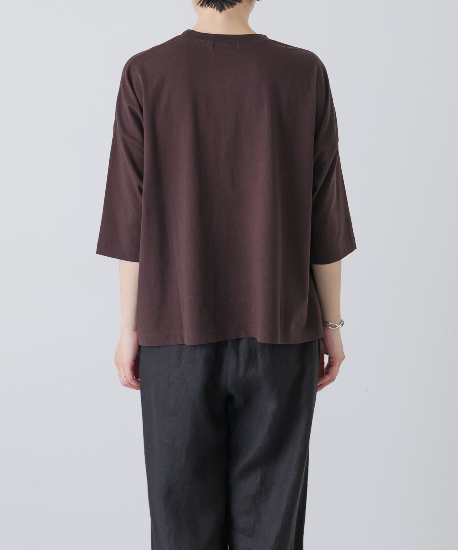 かぐれ「ワイド6分袖プルオーバー」|Tシャツ・カットソー|