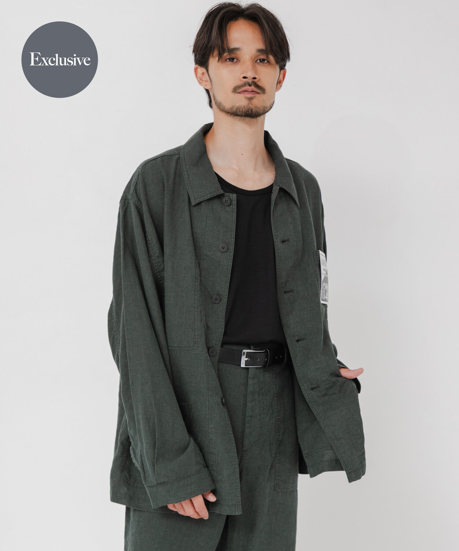 URBAN RESEARCH「『別注』LE VETEMENT ATLANTIQUE&times;URBAN RESEARCH　ワークジャケット」|その他|グリーン