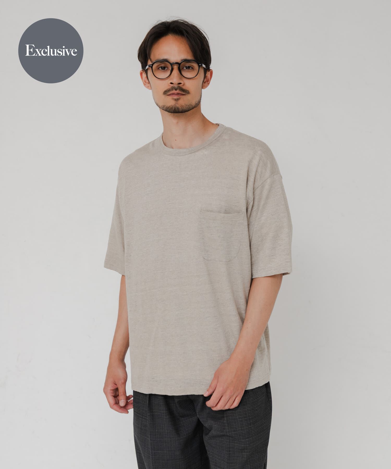 URBAN RESEARCH「『別注』YLEVE&times;URBAN RESEARCH　LINEN POCKET T-SHIRTS」|Tシャツ・カットソー|アイボリー