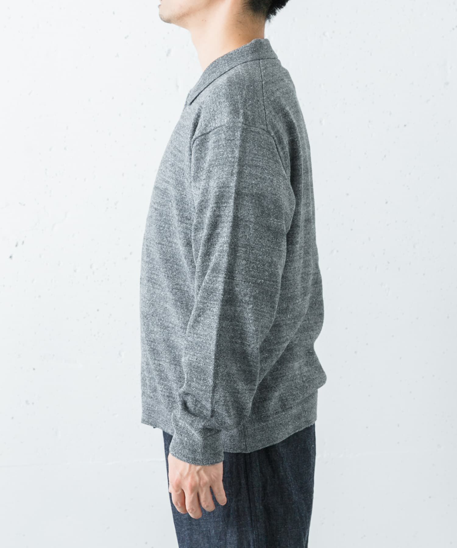 URBAN RESEARCH「ATON　C/W BOUCLE POLO CARDIGAN」|ニット・セーター|