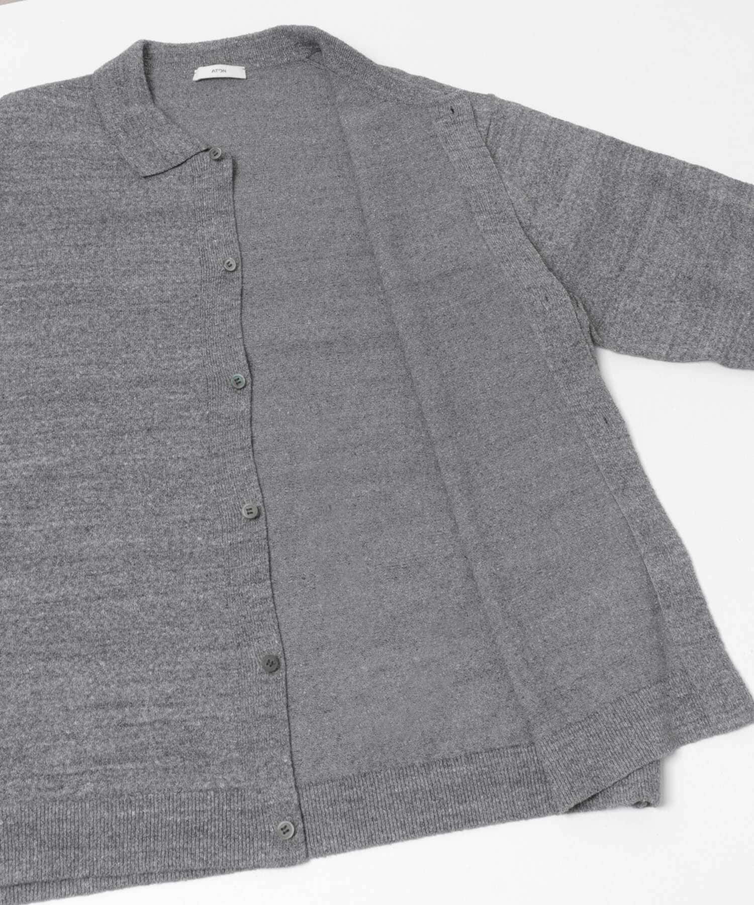 URBAN RESEARCH「ATON　C/W BOUCLE POLO CARDIGAN」|ニット・セーター|