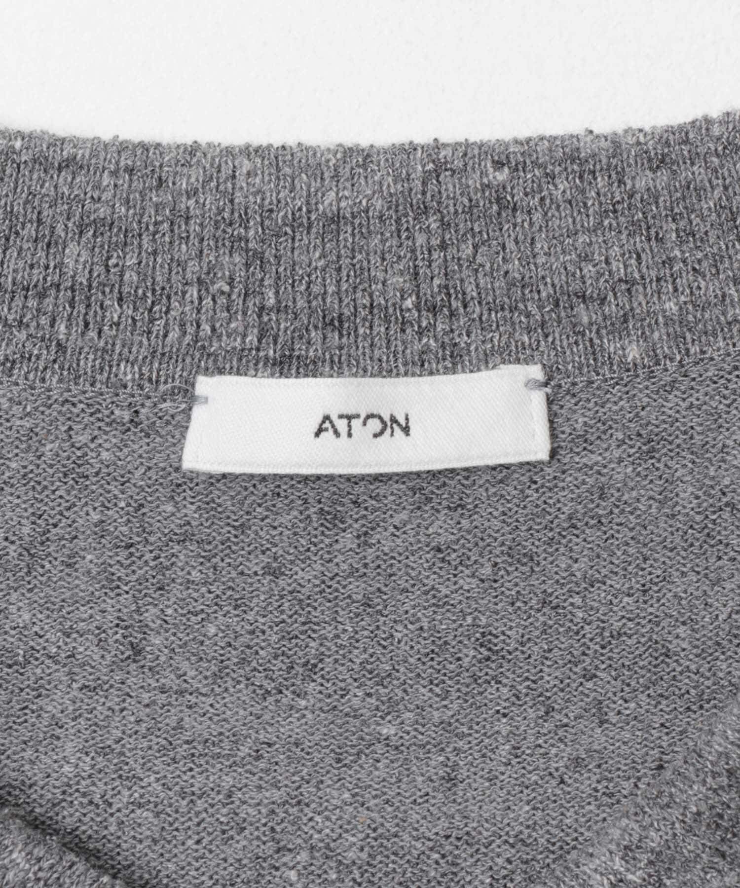 URBAN RESEARCH「ATON　C/W BOUCLE POLO CARDIGAN」|ニット・セーター|