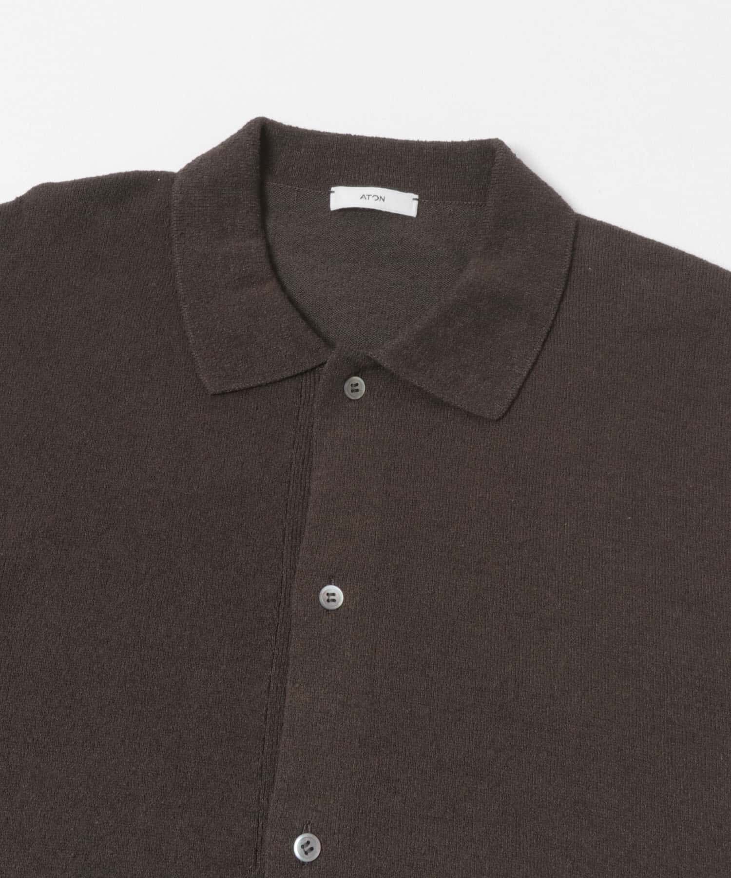 URBAN RESEARCH「ATON　C/W BOUCLE POLO CARDIGAN」|ニット・セーター|