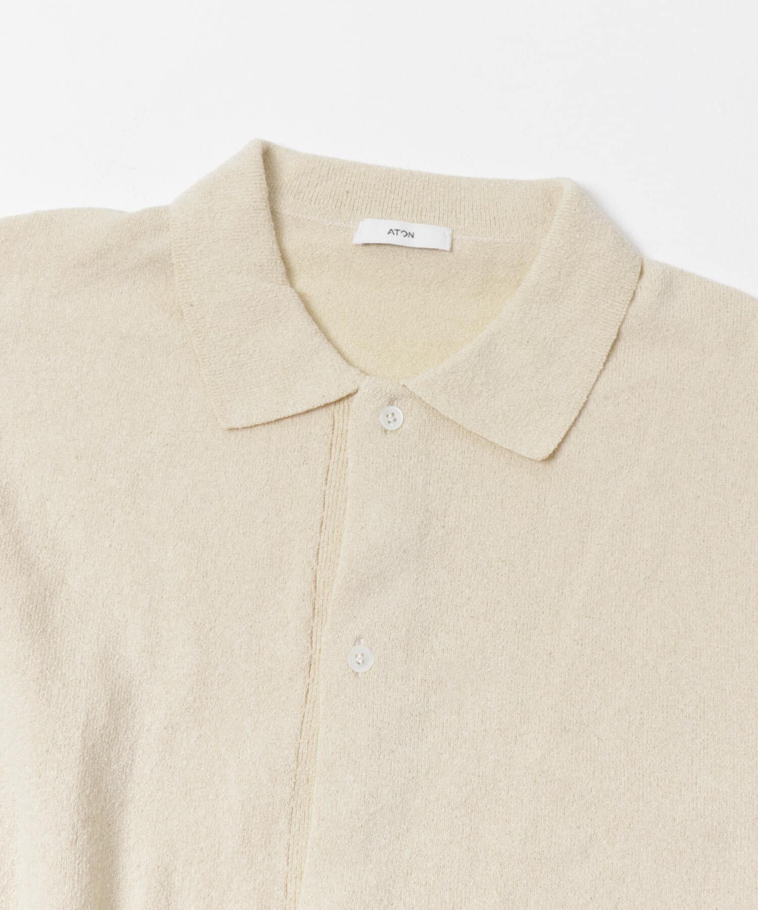 URBAN RESEARCH「ATON　C/W BOUCLE POLO CARDIGAN」|ニット・セーター|