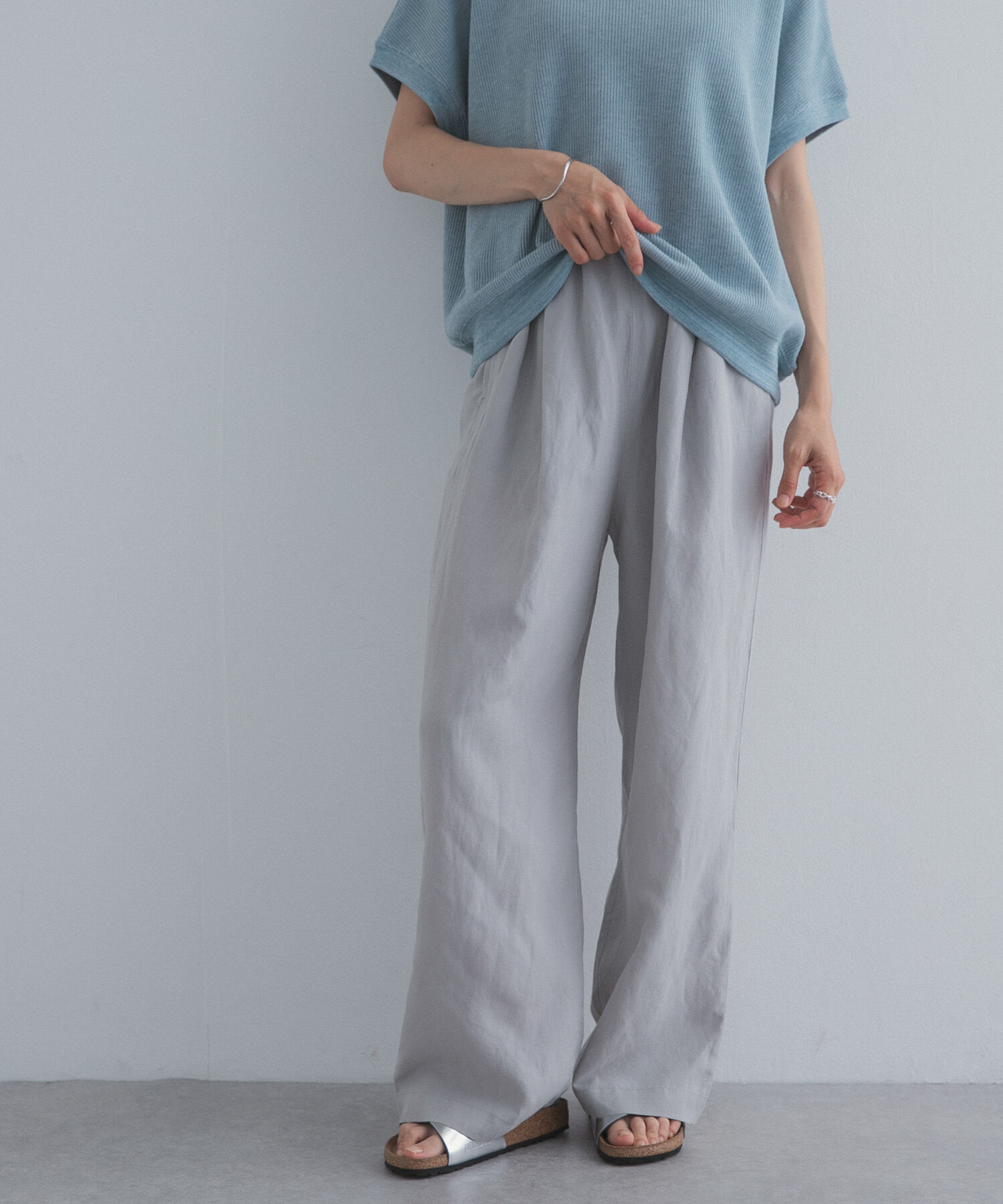 URBAN RESEARCH DOORS「リネン混イージーパンツ」|その他|
