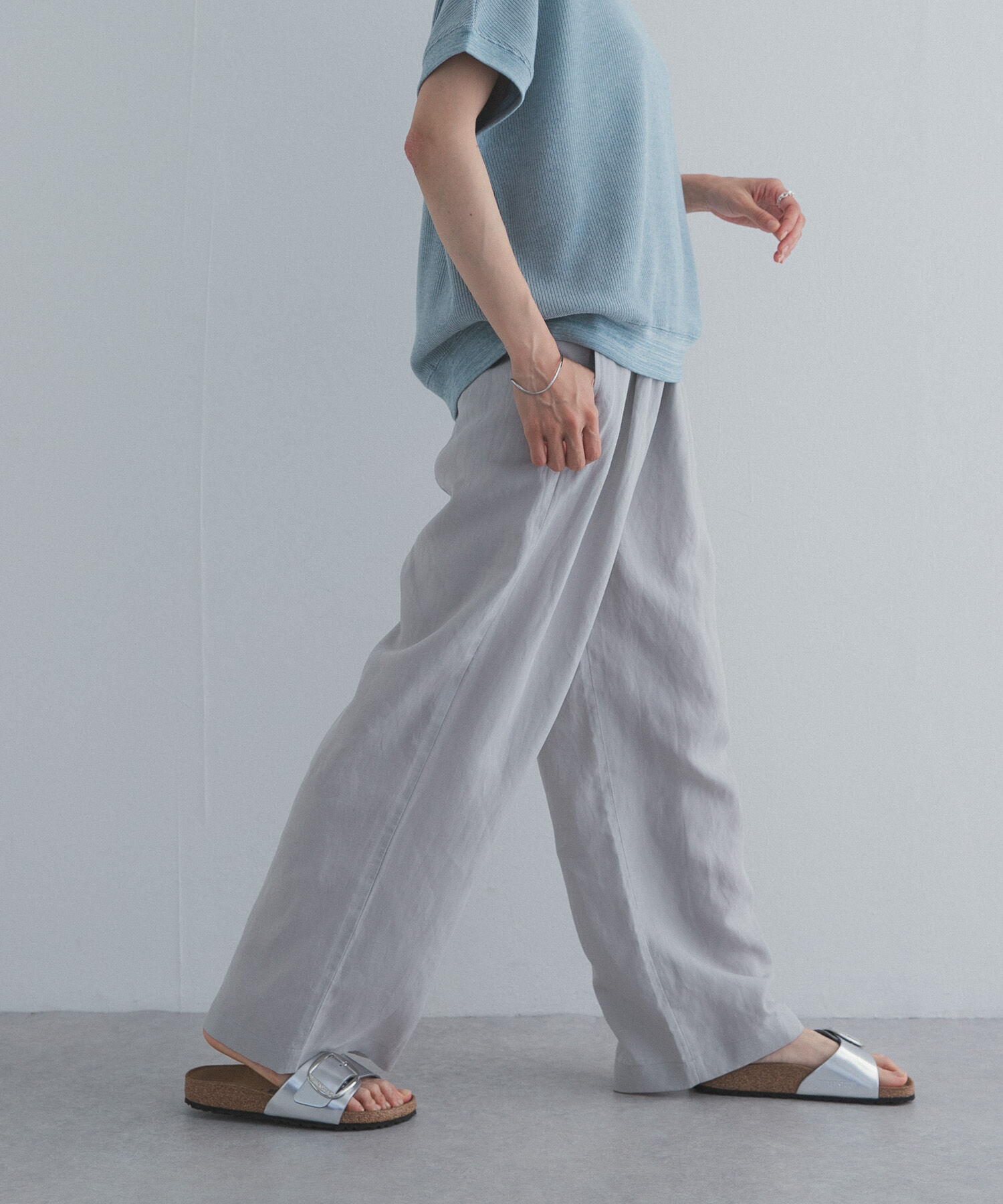 URBAN RESEARCH DOORS「リネン混イージーパンツ」|その他|