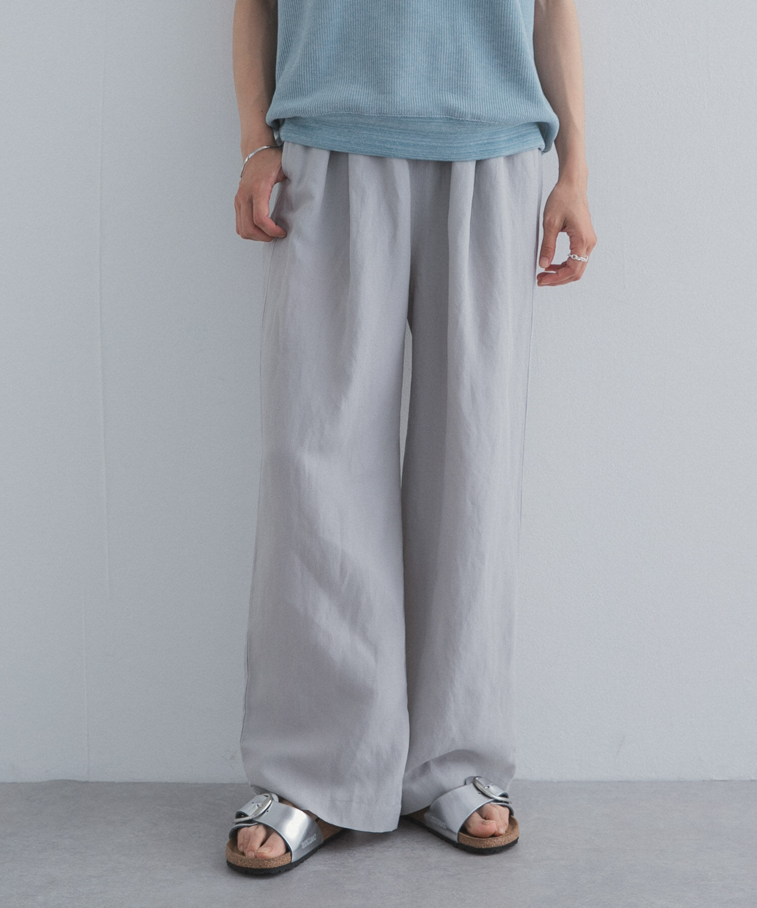 URBAN RESEARCH DOORS「リネン混イージーパンツ」|その他|