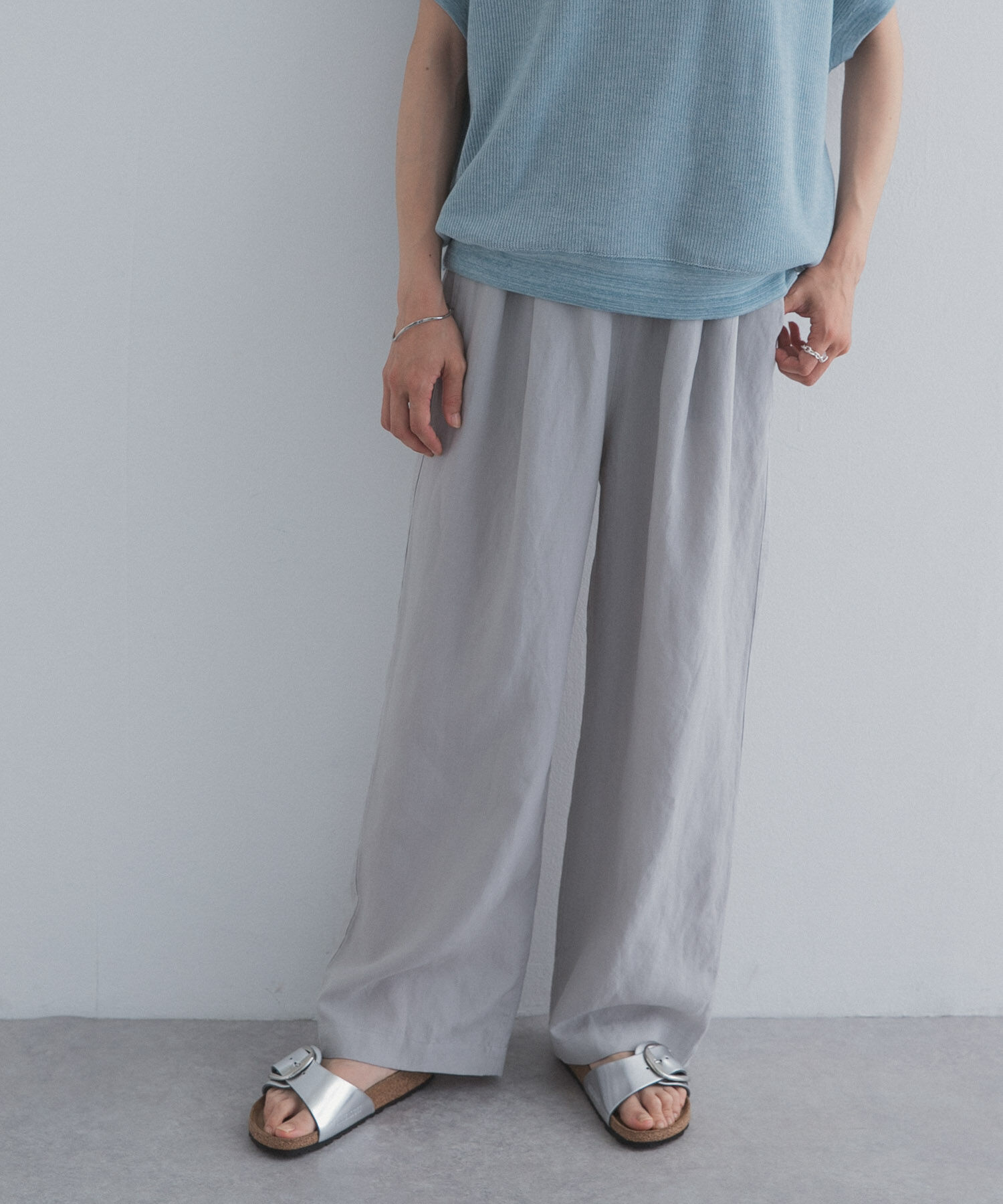 URBAN RESEARCH DOORS「リネン混イージーパンツ」|その他|