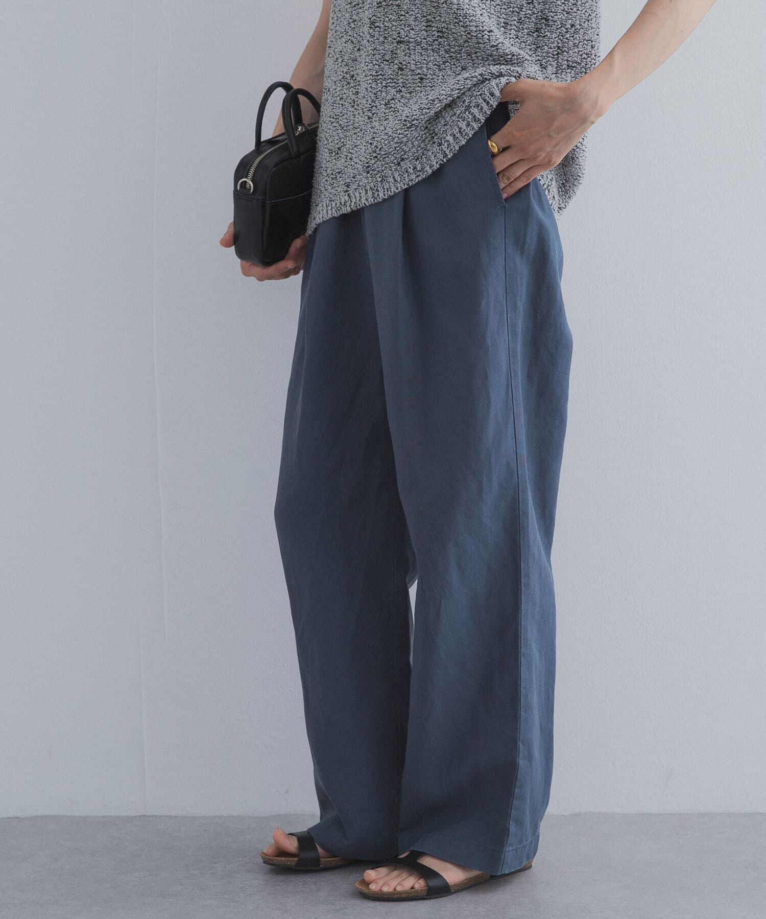 URBAN RESEARCH DOORS「リネン混イージーパンツ」|その他|