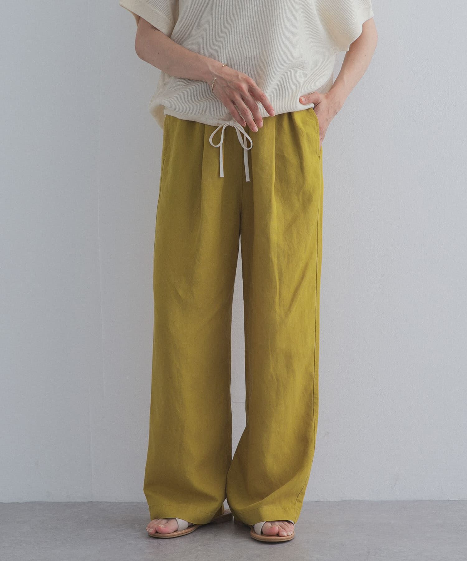 URBAN RESEARCH DOORS「リネン混イージーパンツ」|その他|