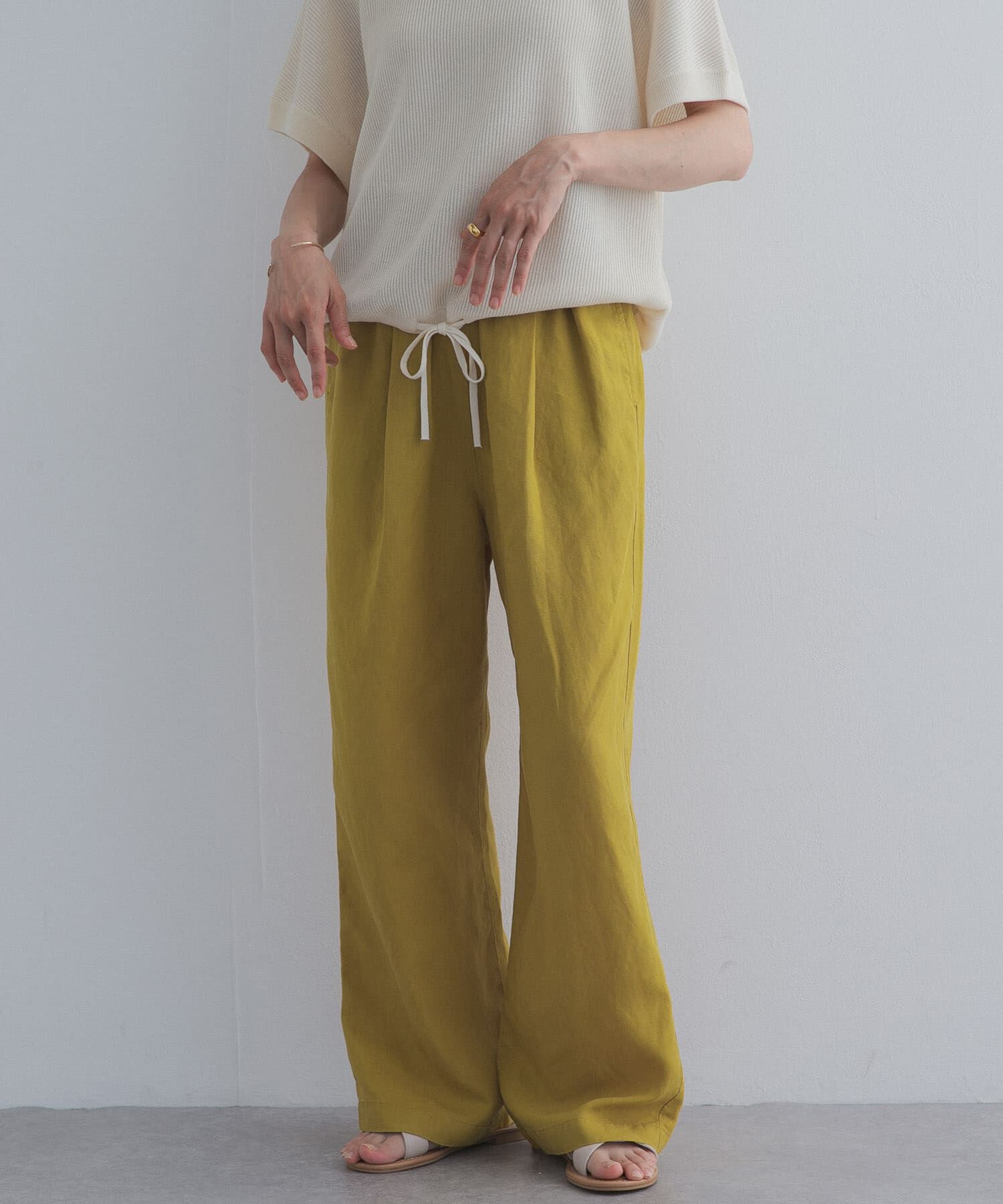 URBAN RESEARCH DOORS「リネン混イージーパンツ」|その他|