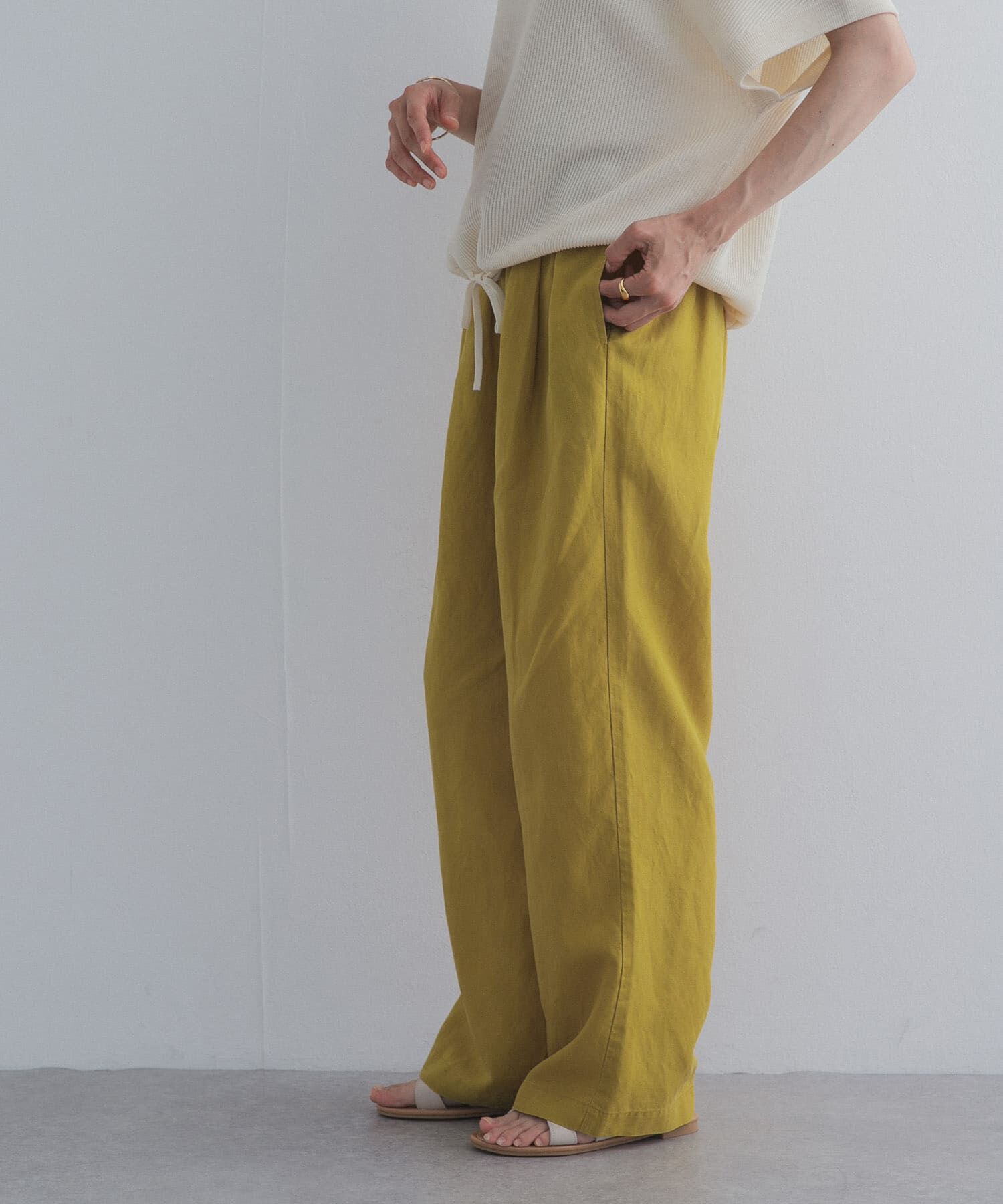 URBAN RESEARCH DOORS「リネン混イージーパンツ」|その他|