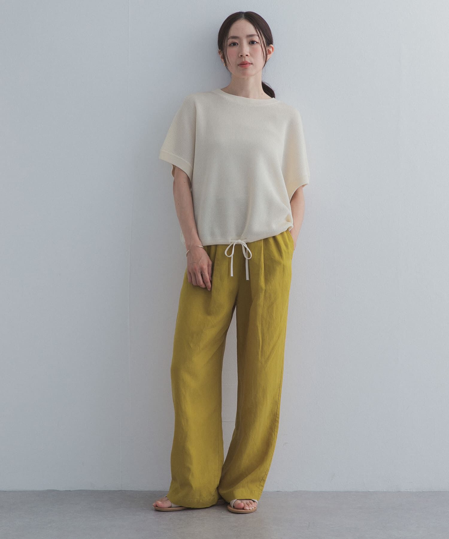 URBAN RESEARCH DOORS「リネン混イージーパンツ」|その他|