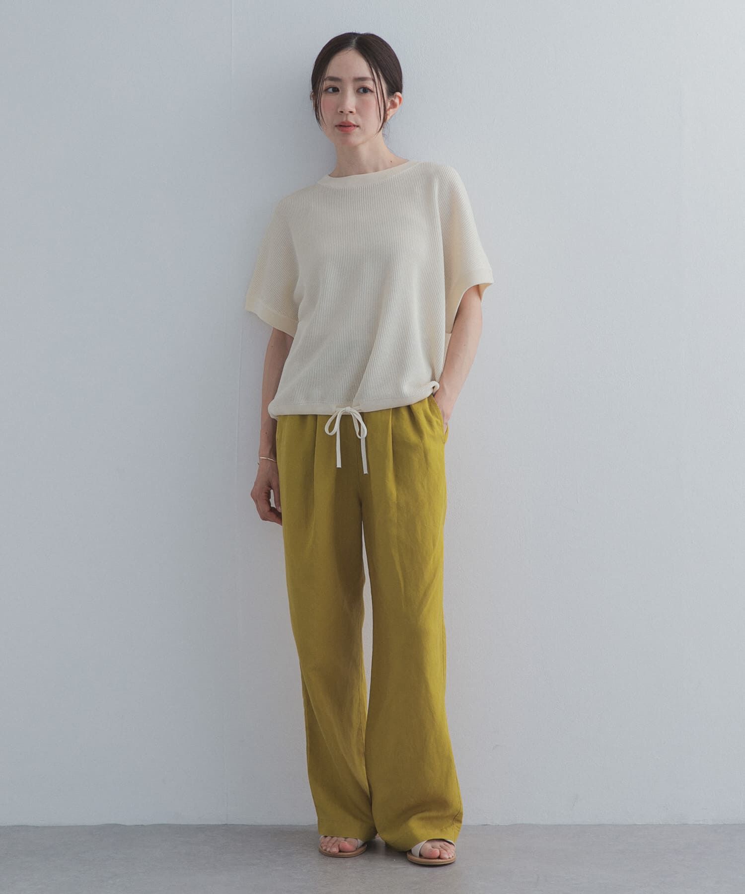 URBAN RESEARCH DOORS「リネン混イージーパンツ」|その他|