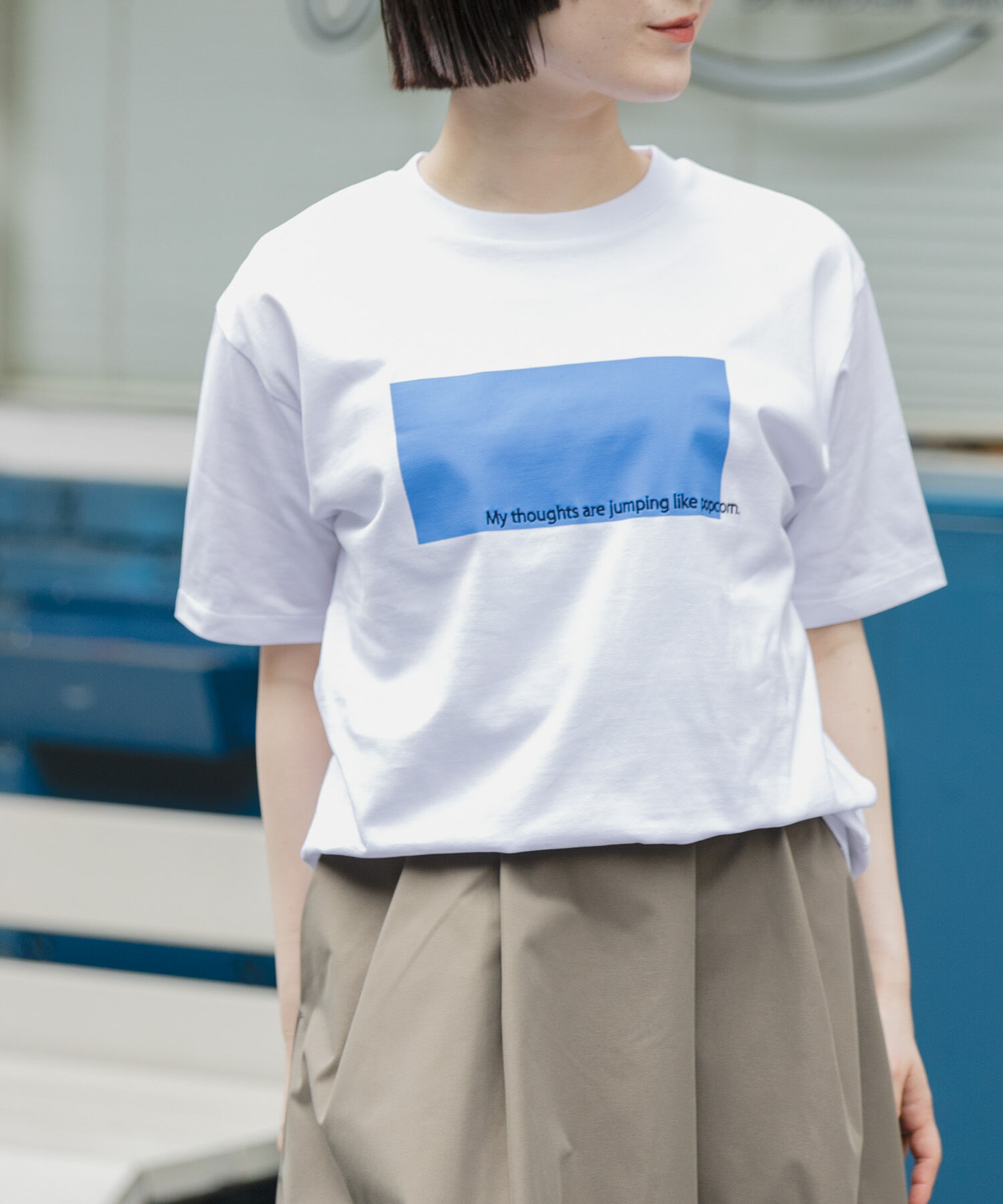 URBAN RESEARCH DOORS「FORK&SPOON　エンブロイダリーロゴTシャツ」|Tシャツ・カットソー|