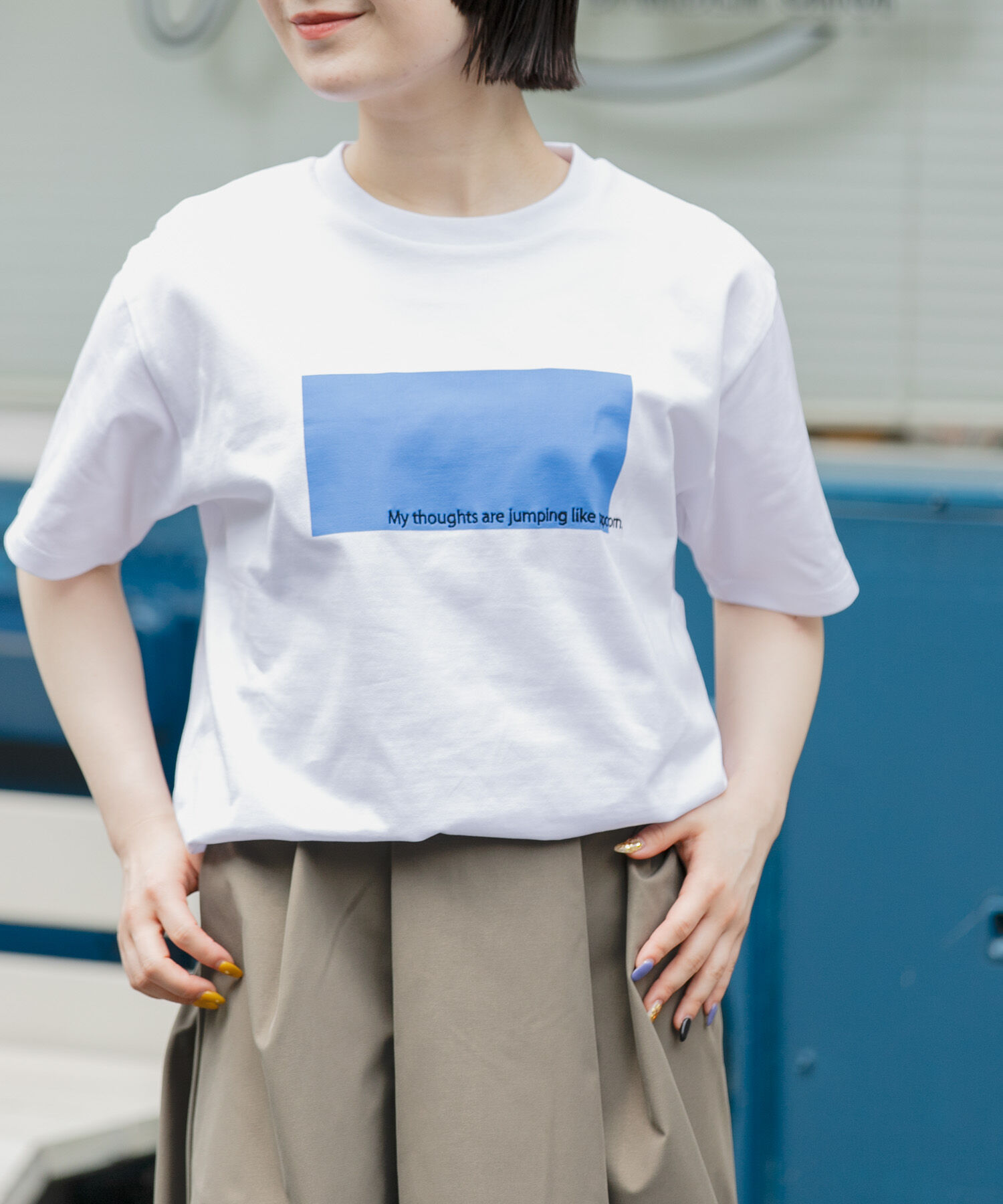 URBAN RESEARCH DOORS「FORK&SPOON　エンブロイダリーロゴTシャツ」|Tシャツ・カットソー|