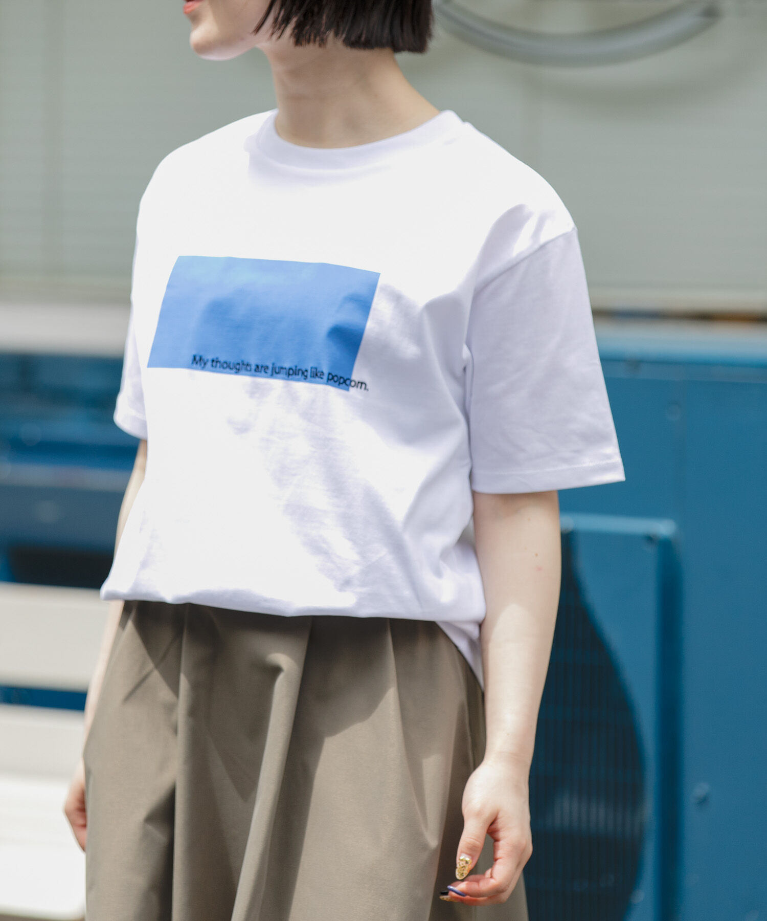 URBAN RESEARCH DOORS「FORK&SPOON　エンブロイダリーロゴTシャツ」|Tシャツ・カットソー|