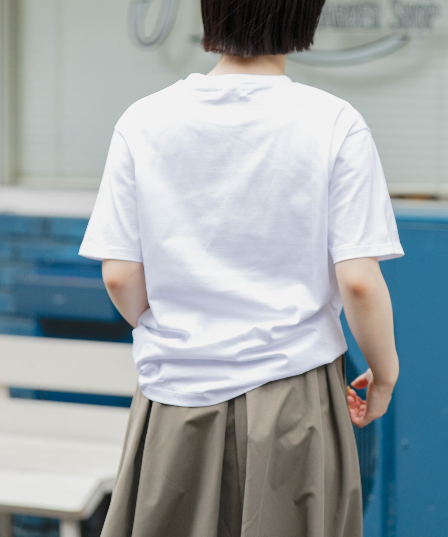 URBAN RESEARCH DOORS「FORK&SPOON　エンブロイダリーロゴTシャツ」|Tシャツ・カットソー|