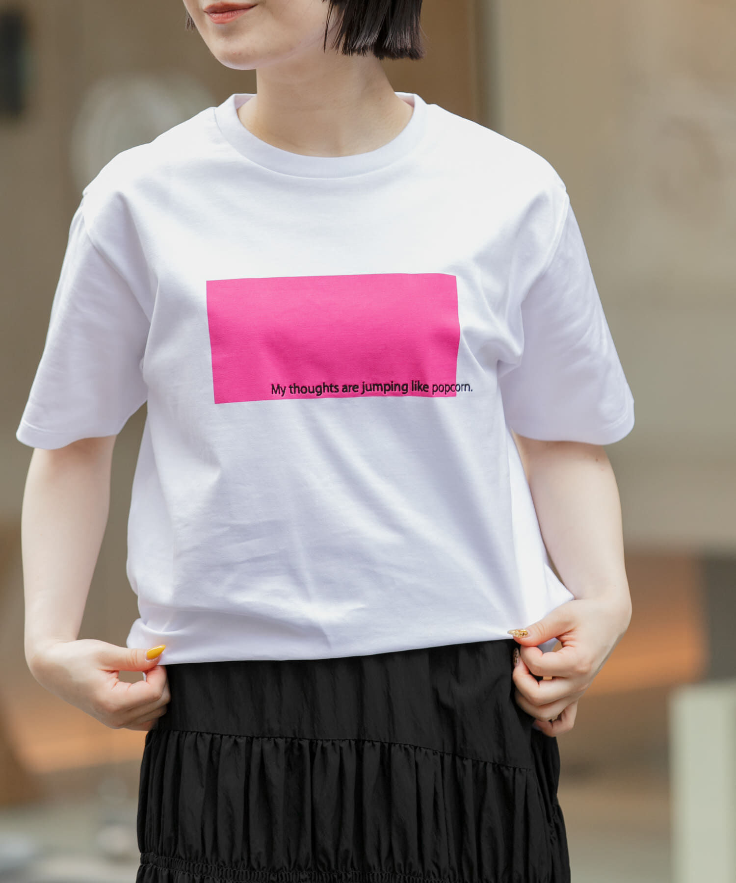 URBAN RESEARCH DOORS「FORK&SPOON　エンブロイダリーロゴTシャツ」|Tシャツ・カットソー|