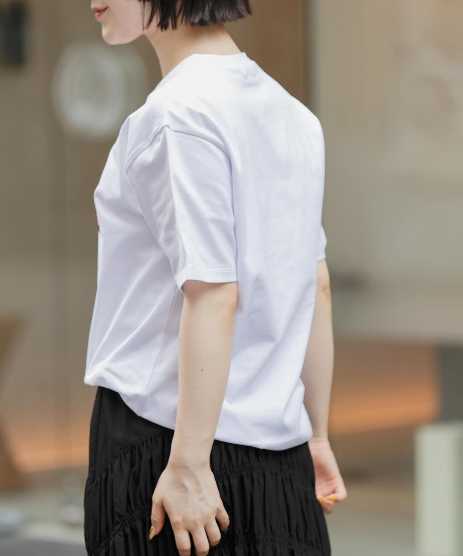 URBAN RESEARCH DOORS「FORK&SPOON　エンブロイダリーロゴTシャツ」|Tシャツ・カットソー|