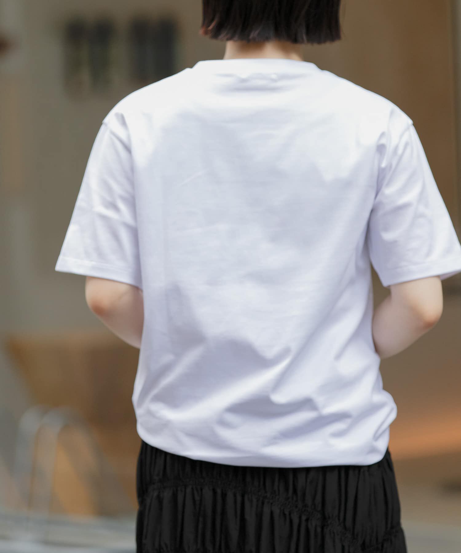 URBAN RESEARCH DOORS「FORK&SPOON　エンブロイダリーロゴTシャツ」|Tシャツ・カットソー|