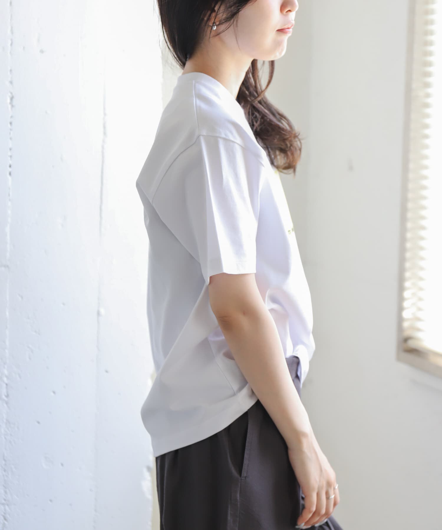 URBAN RESEARCH DOORS「FORK&SPOON　エンブロイダリーロゴTシャツ」|Tシャツ・カットソー|