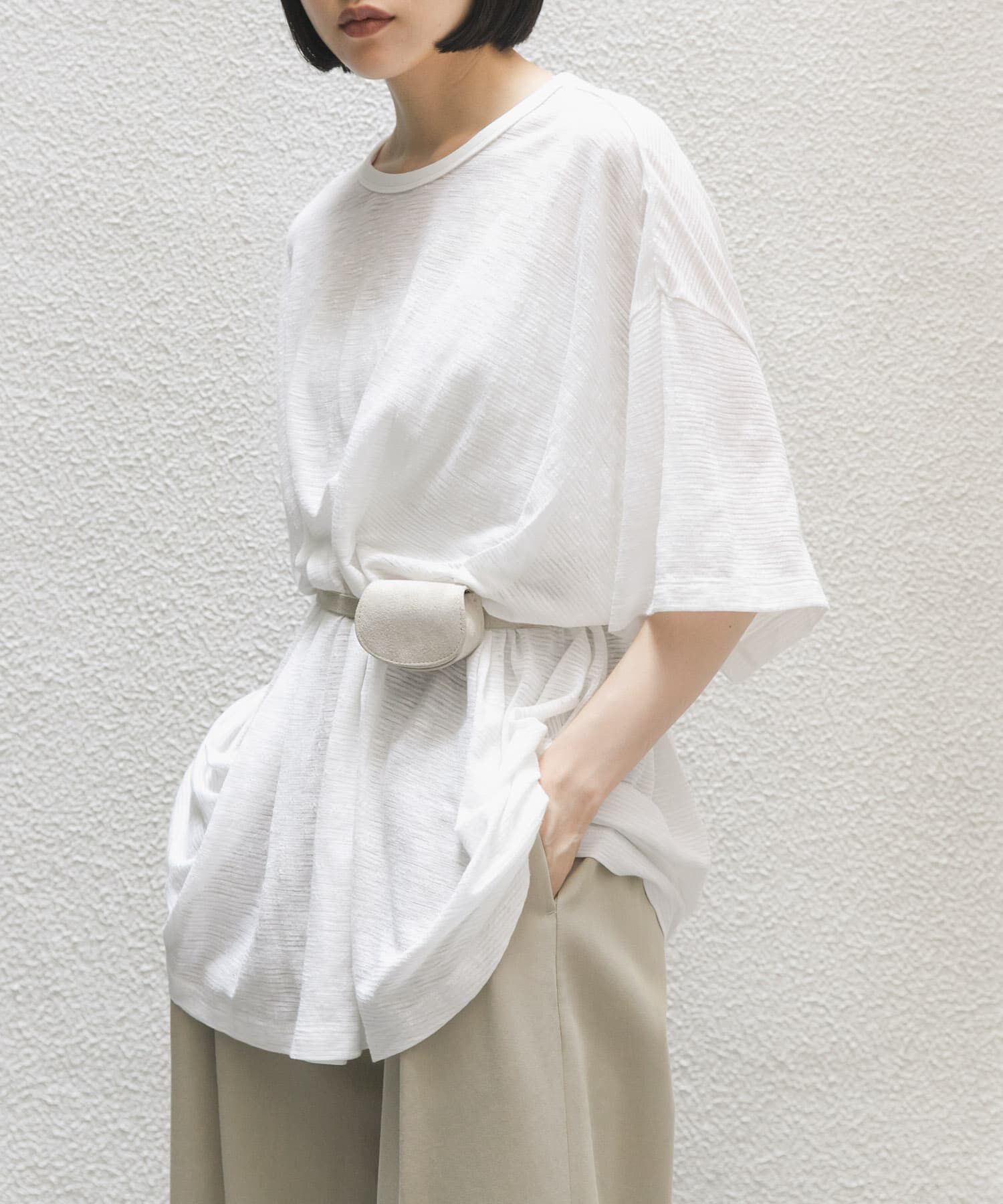  「ランダムタックボーダーTEE」|Tシャツ・カットソー|